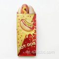 Hot -Dog -fettreiche Aluminiumfolie Papiertüte